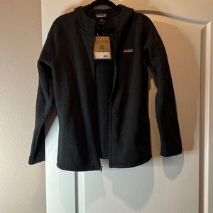 Black Patagonia sweater hoody in large